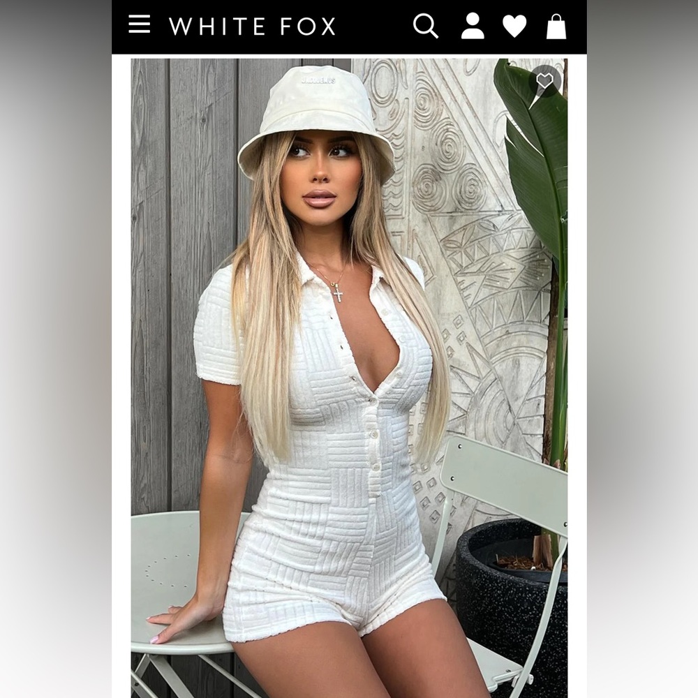 WHITE FOX PLAYSUIT